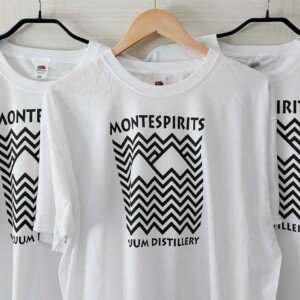 T-shirts for the company Montespirits. Three T-shirts for the company Montespirits