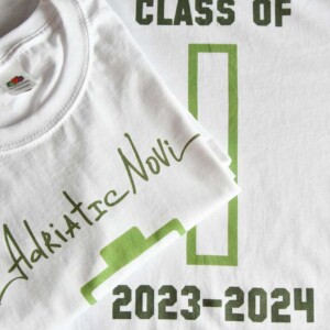 T-shirts for the first grade of the Adriatic Novi school. 2024. T-shirts for the first grade of the Adriatic Novi school.
