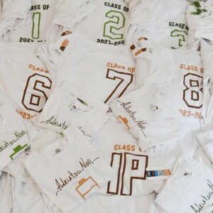 180 pcs of T-shirts for all grades of the Adriatic Novi school. 2024. 180 pcs of t-shirts for students of all grades of Adriatic Novi school